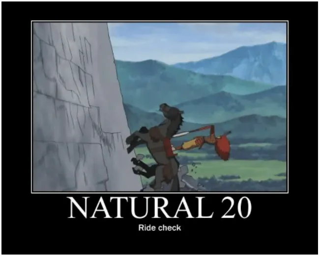 Nat 20 Ride Check as a Meme